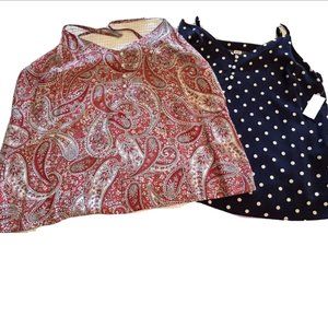 NEW! NWT/NWOT OLD NAVY Bohemian Camisole Tank Top LOT of 2 pieces ~Size Large